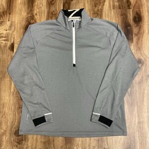 Zero Restriction Men's Z425 1/4 Zip Pullover Gray Sz L Performance Golf Stretch
